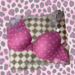 NWT Victoria's Secret Wear Everywhere Push Up Bra Cherry Print